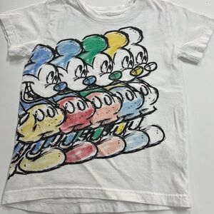 Disney White T-Shirt with Colorful Character Design